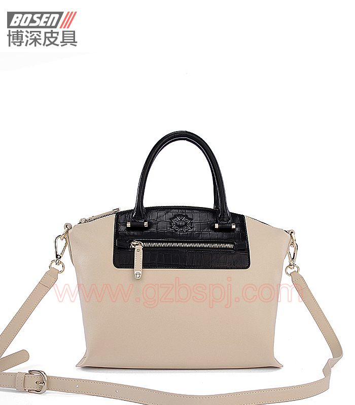 女包代工|女包貼牌|女包OEM|博深皮具加工廠(chǎng)|頭層牛皮女士手提包 BSWH031001